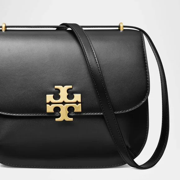 Tory Burch Eleanor Leather Slim Saddle Bag - Picture 9 of 11